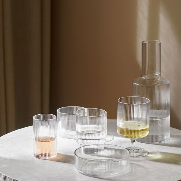Bicchieri Ripple di Ferm Living: L'eleganza in tavola