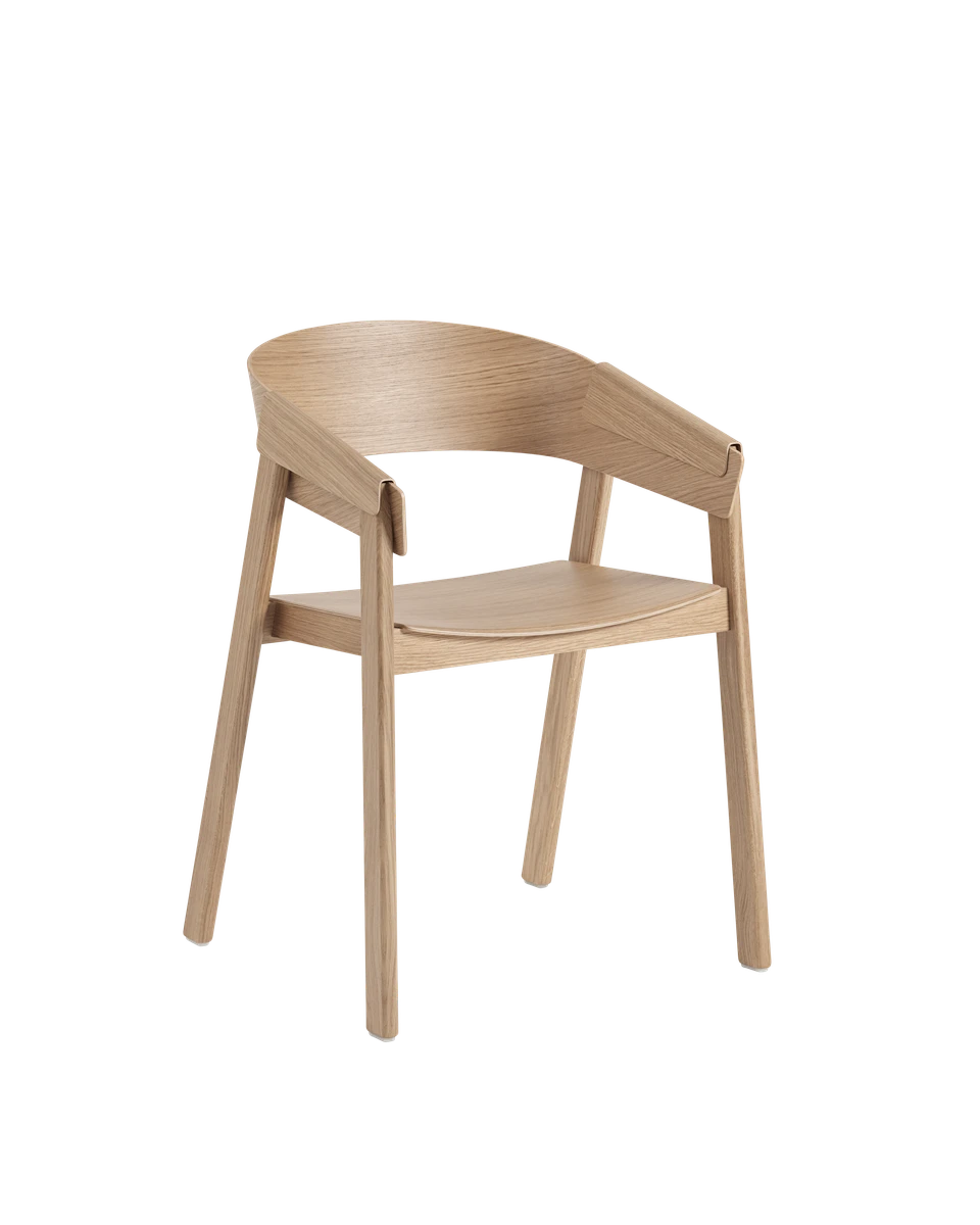 Sedia in legno Muuto Cover Armchair Oak