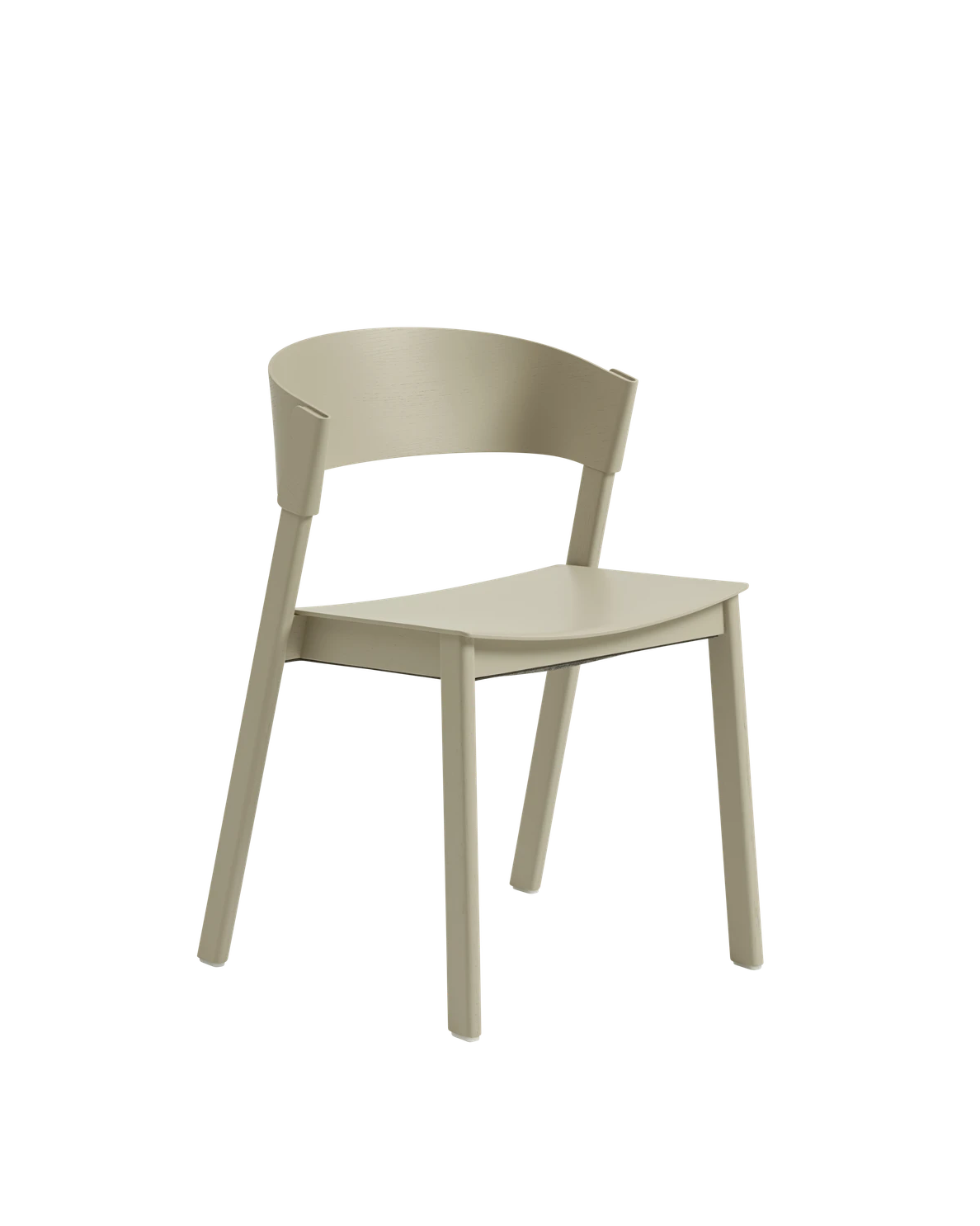 Sedia in legno Muuto Cover Side Chair beige