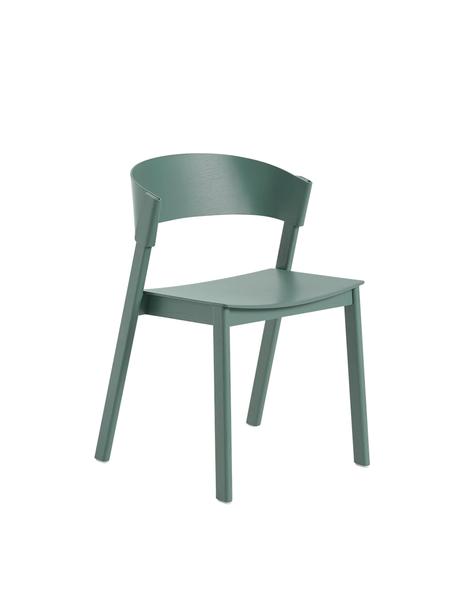 Sedia in legno Muuto Cover Side Chair Green