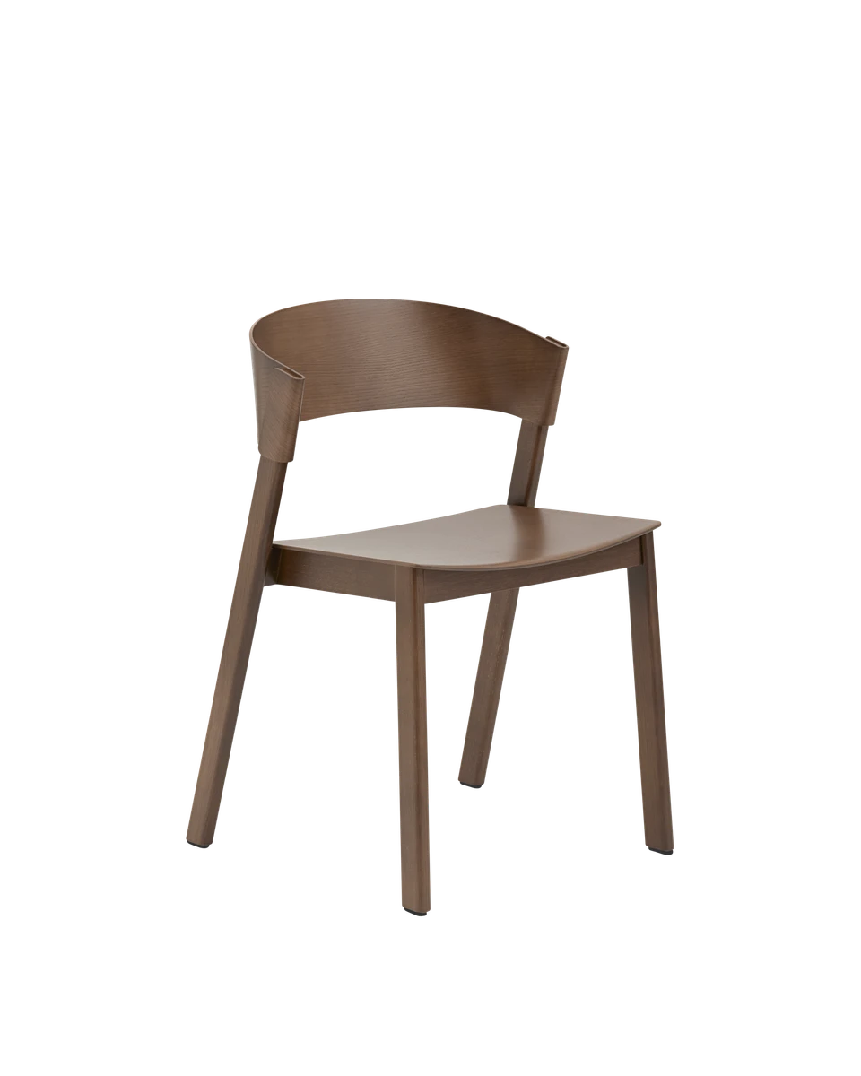 Sedia in legno Muuto Cover Side Chair Dark Stained Oak