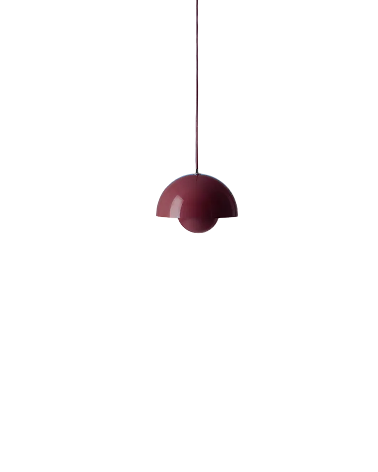 Lampada a sospensione &Tradition Flowerpot VP1 Dark Plum