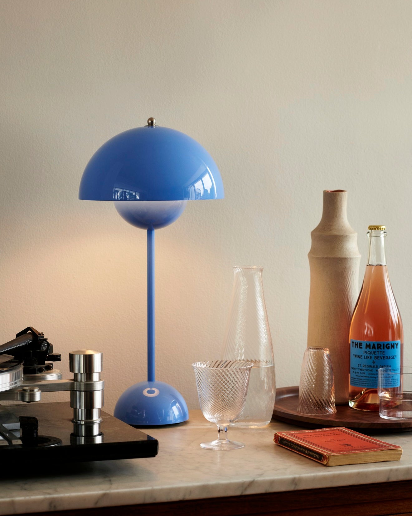 Lampada da tavolo VP3 Flowerpot Swim Blue