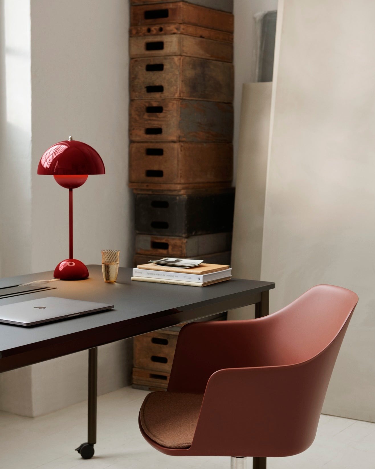 Lampada da tavolo VP3 Flowerpot Vermilion Red