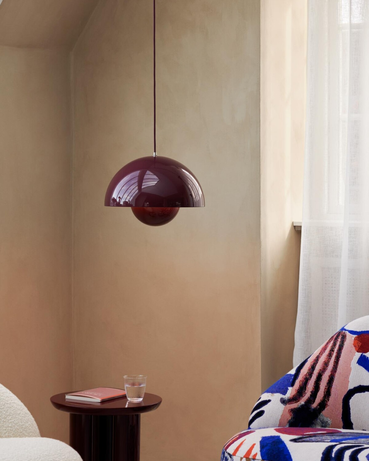 Lampada a sospensione Flowerpot VP7 &Tradition Dark Plum