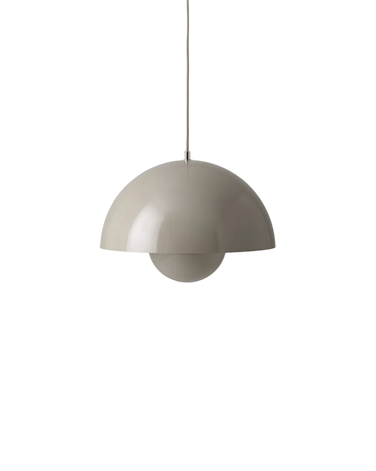 Lampada a sospensione Flowerpot VP7 &Tradition Grey Beige