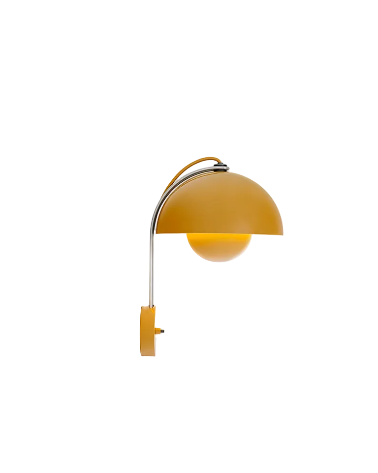 Lampada da muro &Tradition Flowerpot VP8 Mustard