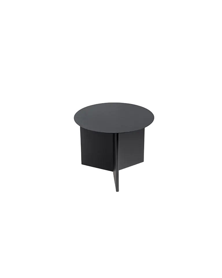 Tavolino Hay Slit Black Steel
