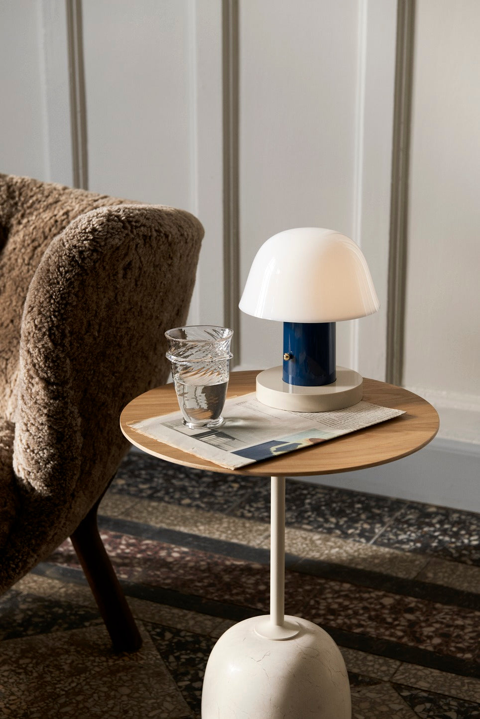 Tavolino Lato Table &Tradition con lampada Setago