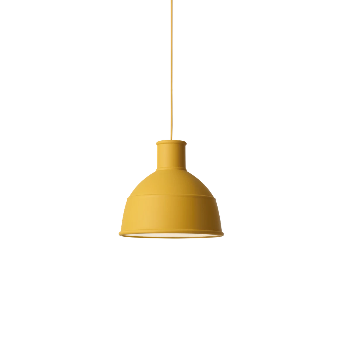 Lampada a sospensione in silicone Unfold Muuto Mustard
