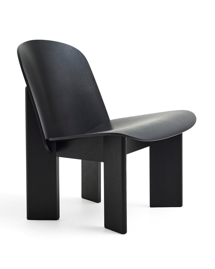 Poltrona in legno di rovere black