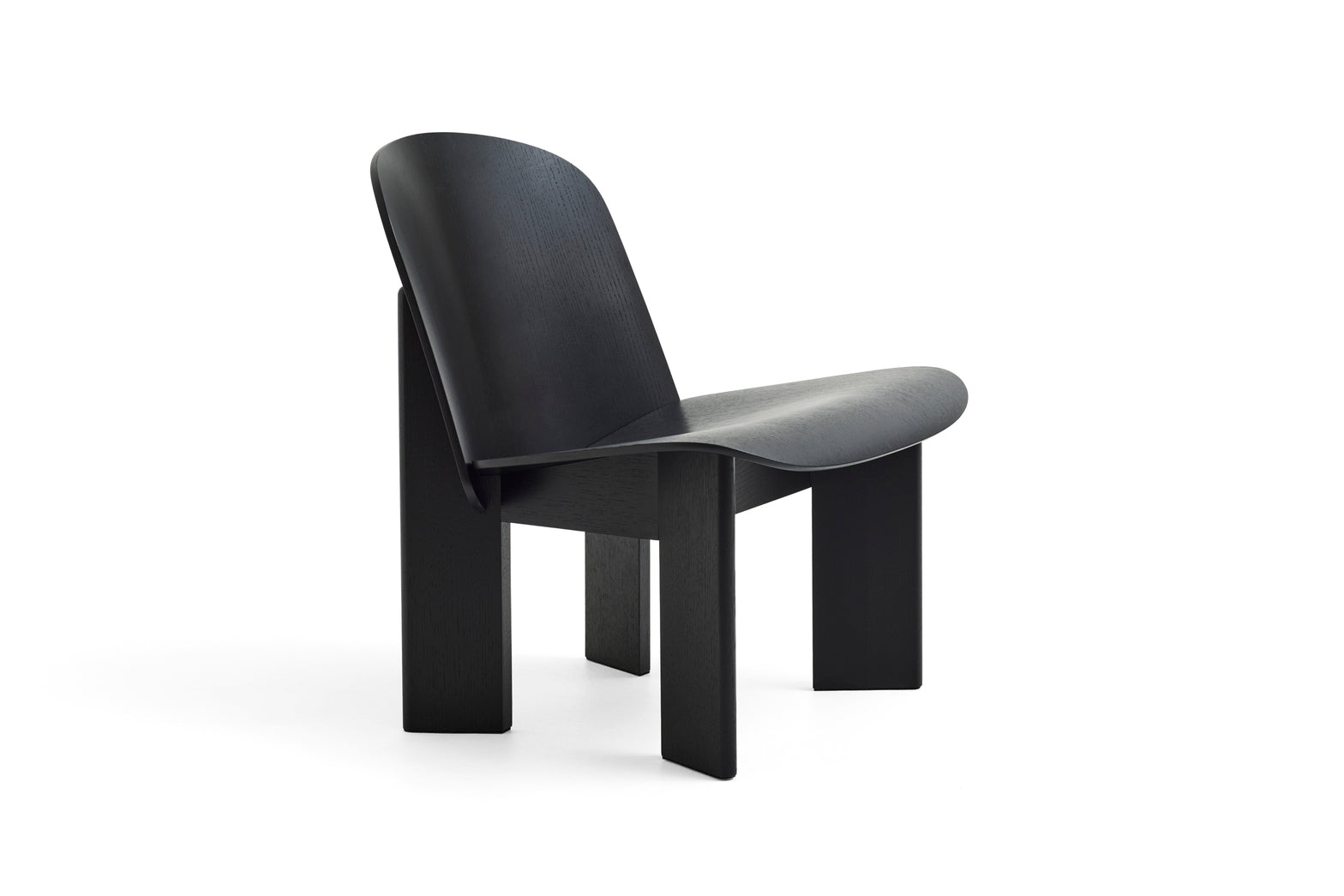 Poltrona in legno di rovere black