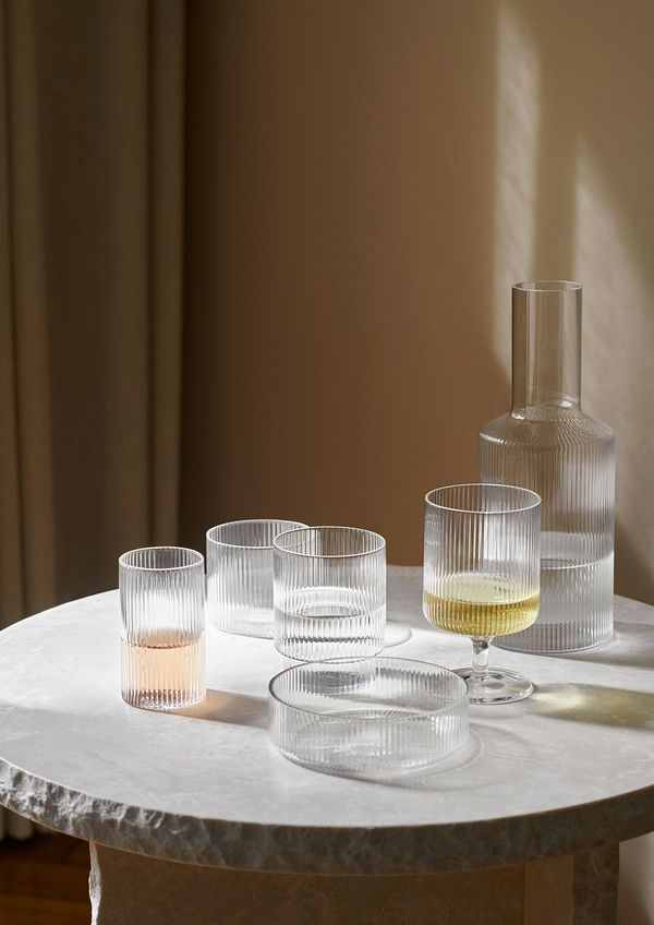 Bicchieri Ripple di Ferm Living: L'eleganza in tavola