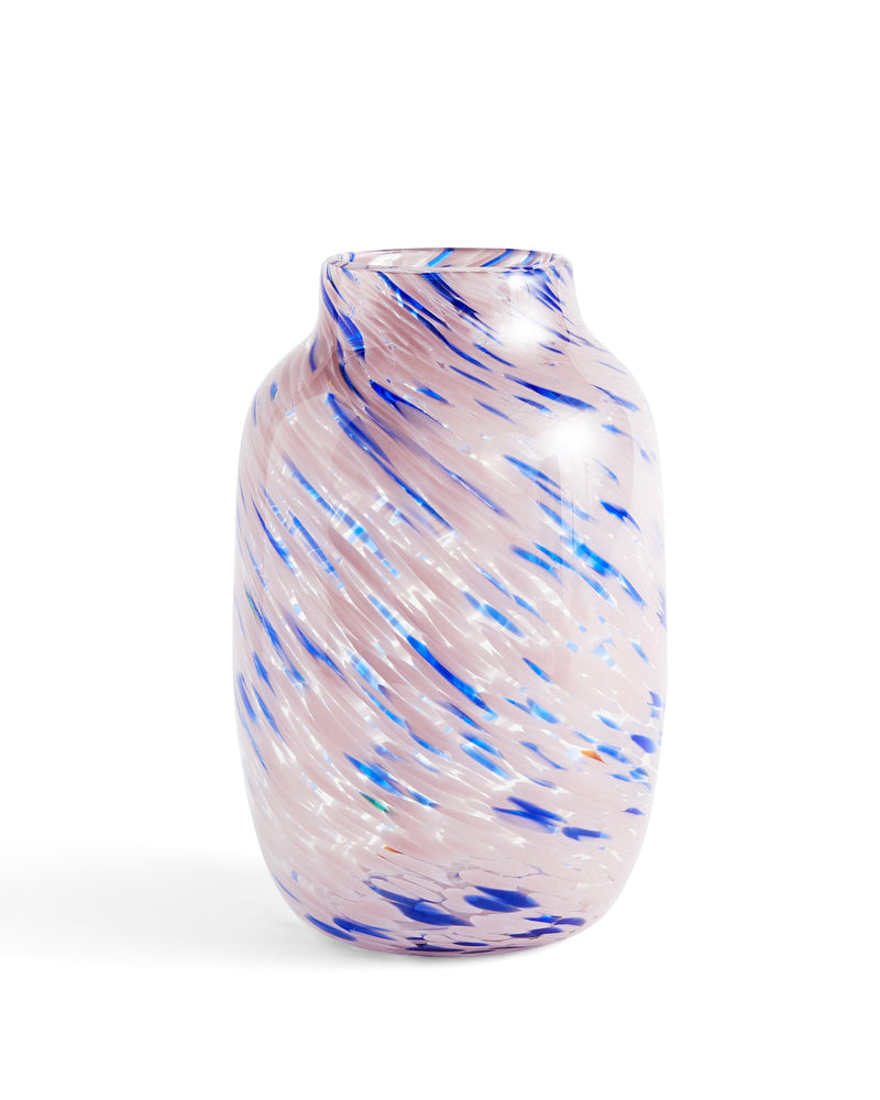 Splash Vase Large - Light Pink & Blue