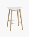 Fiber Counter Stool Wood Base - 65 cm
