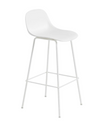 Fiber Bar Stool Tube Base - With Backrest - 75 cm