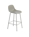 Fiber Counter Stool Tube Base - With Backrest - 65 cm