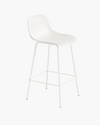 Fiber Counter Stool Tube Base - With Backrest - 65 cm