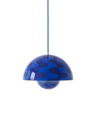 Lampada a sospensione &Tradition flowerpot VP7 Pattern Blue