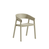 Sedia in legno Muuto Cover Armchair Beige