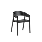 Sedia in legno Muuto Cover Armchair Black