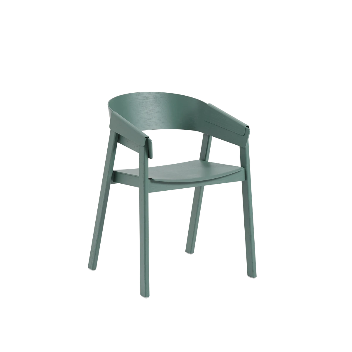 Sedia in legno Muuto Cover Armchair Green
