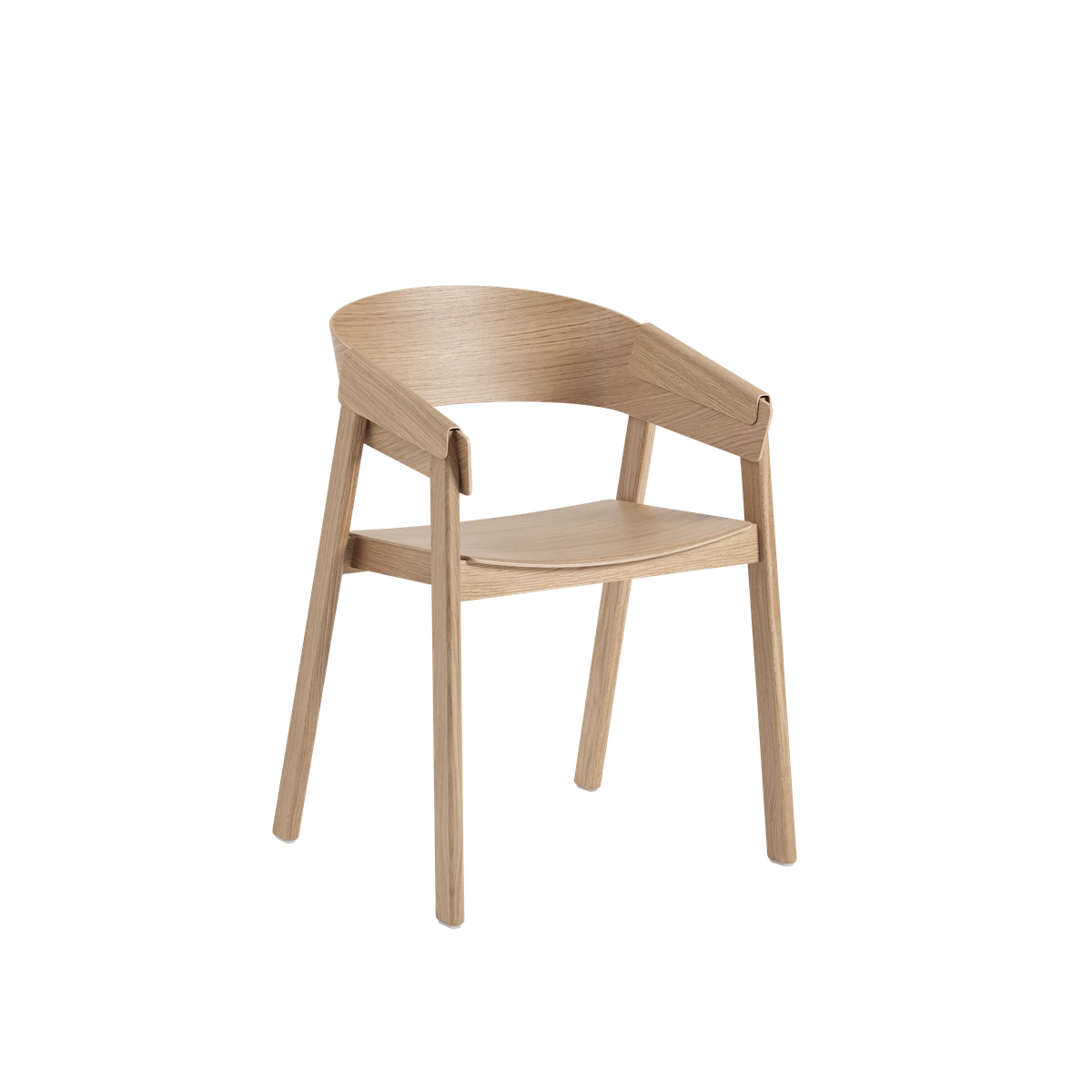 Sedia in legno Muuto Cover Armchair Oak