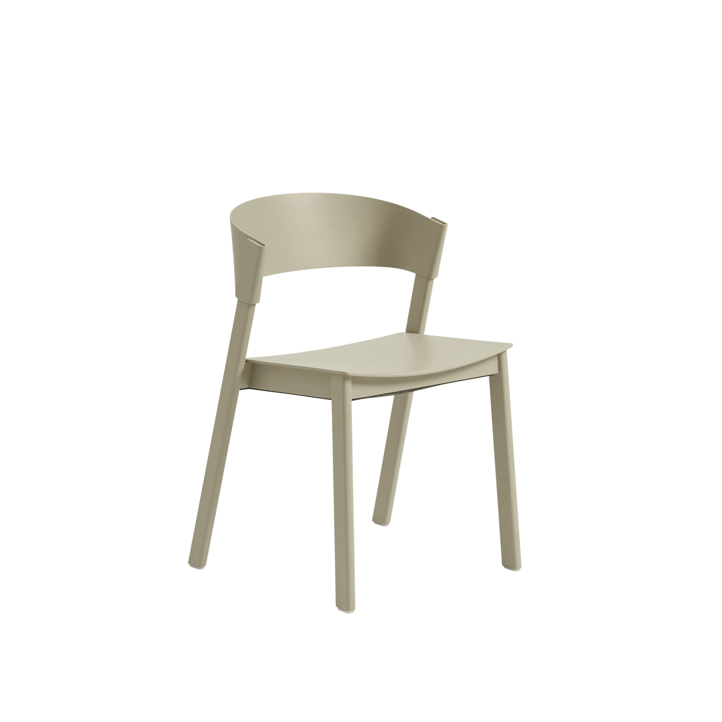 Sedia in legno Muuto Cover Side Chair beige
