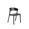 Sedia in legno Muuto Cover Side Chair Black