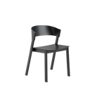 Sedia in legno Muuto Cover Side Chair Black