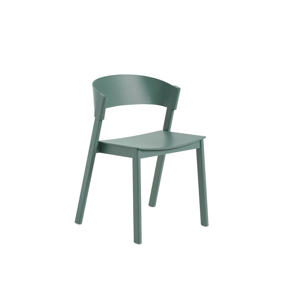 Sedia in legno Muuto Cover Side Chair Green