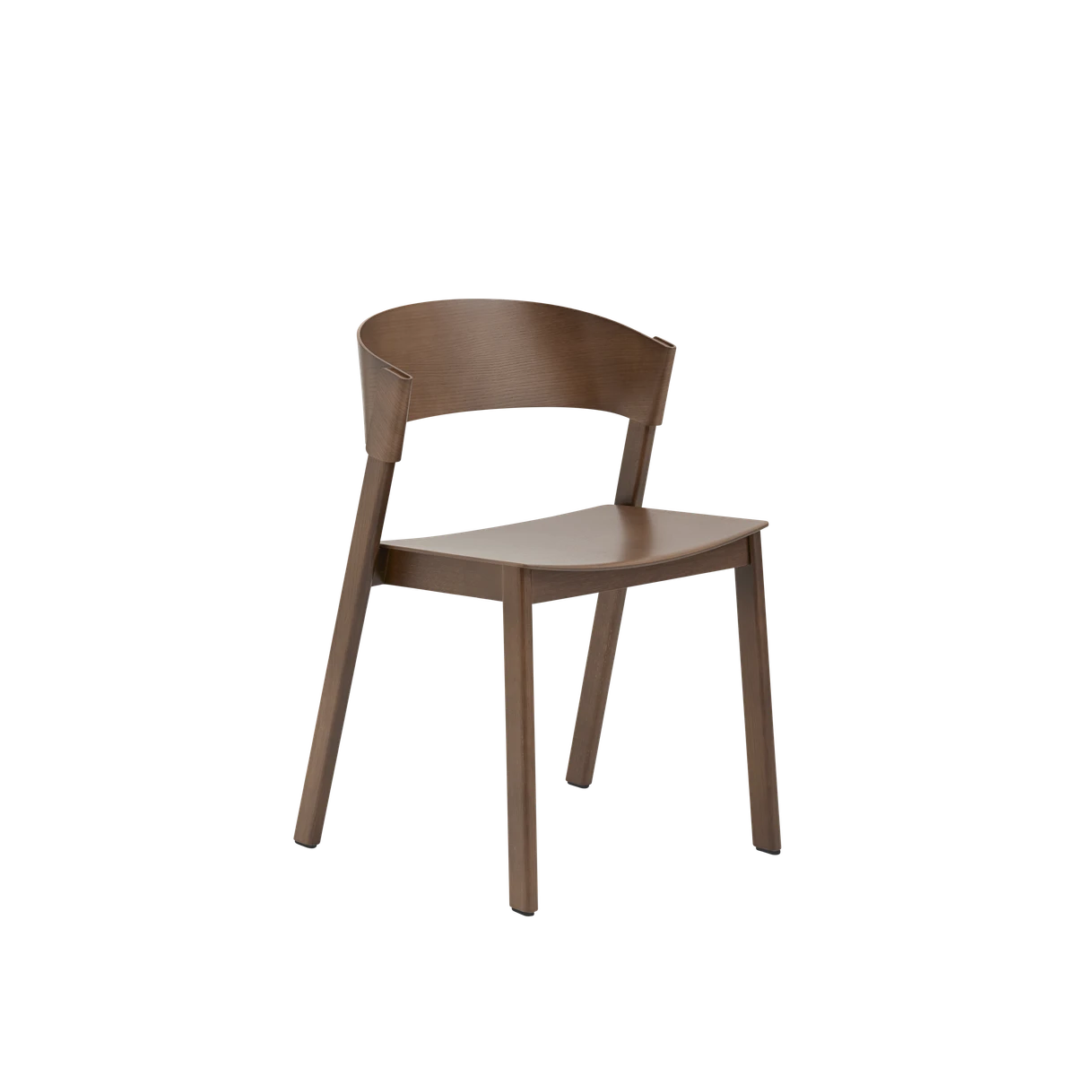 Sedia in legno Muuto Cover Side Chair Dark Stained Oak