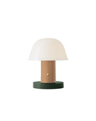 lampada portatile setago in plastica con colorazione nude forest