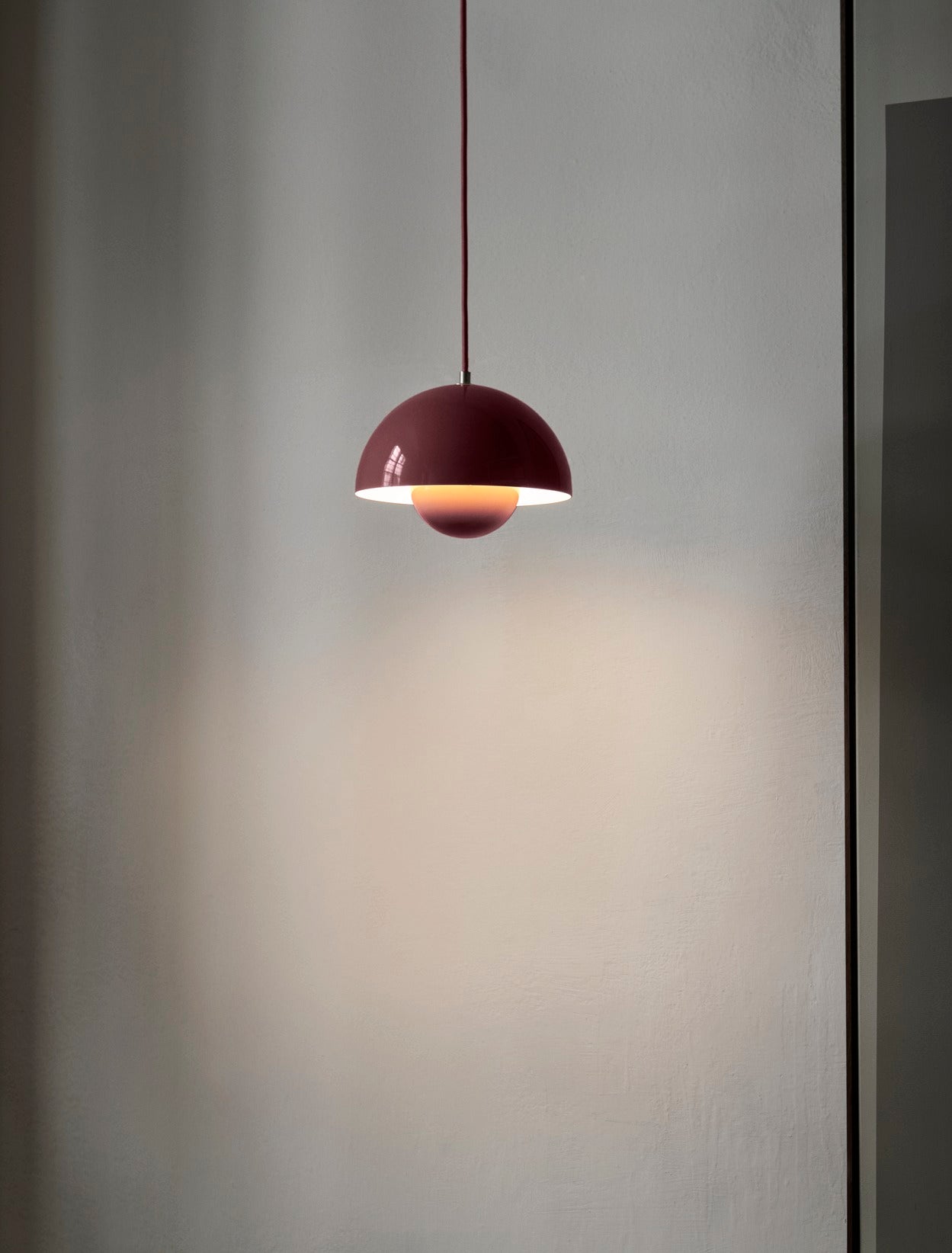 Lampada a sospensione &Tradition Flowerpot VP1 Plum