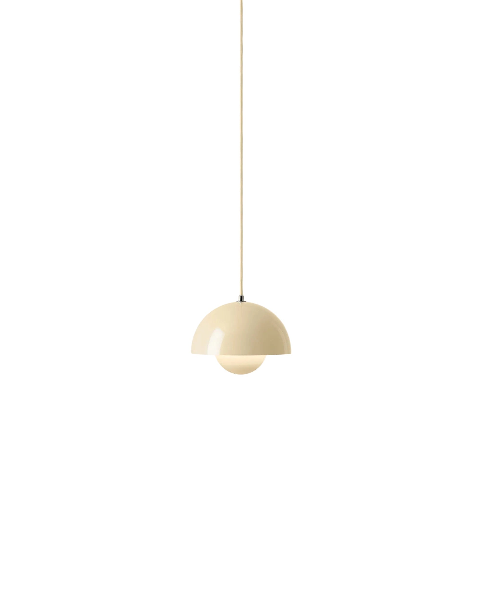 Lampada a sospensione &Tradition Flowerpot VP1 Ivory