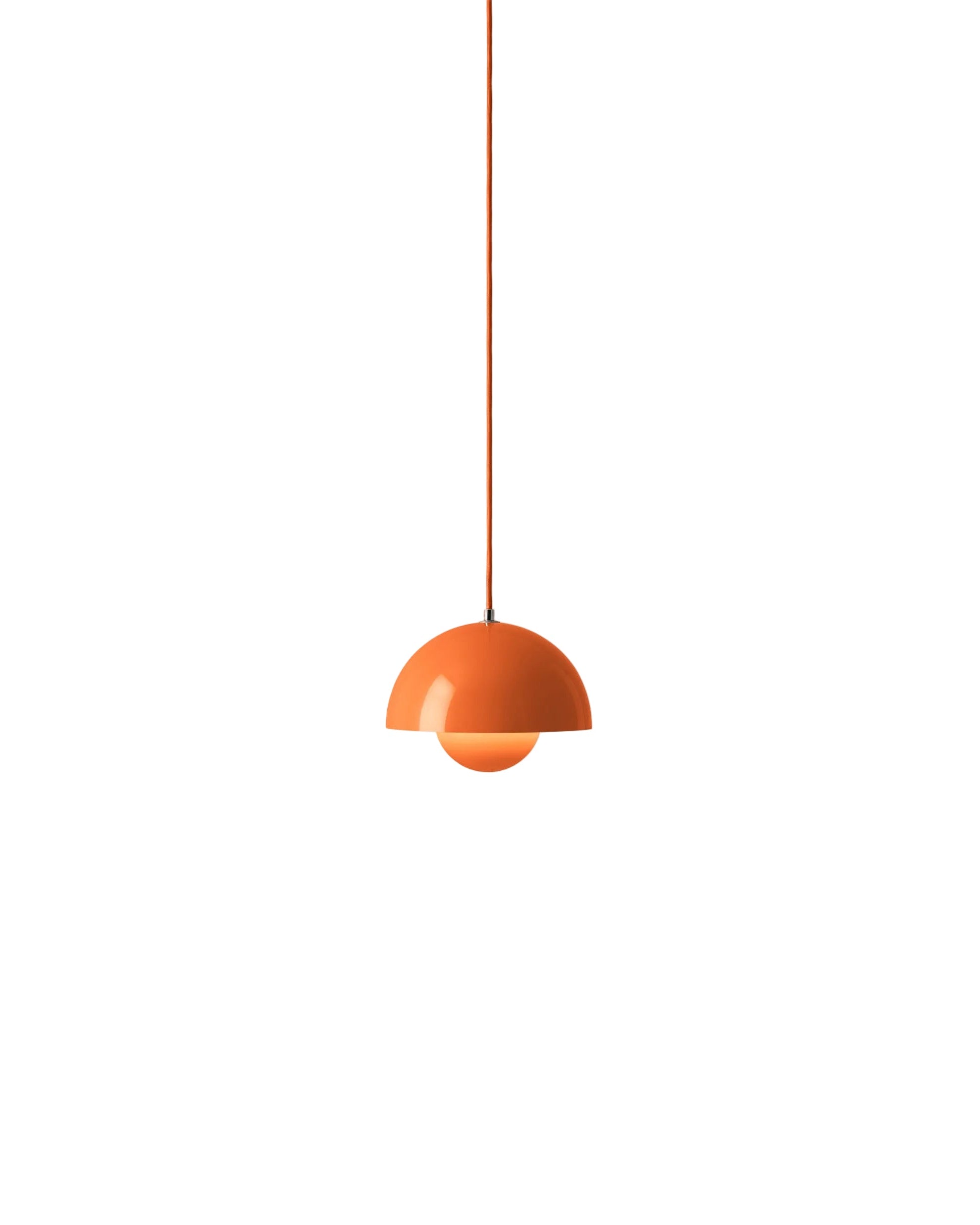 Lampada a sospensione &Tradition Flowerpot VP1 Zesty Orange