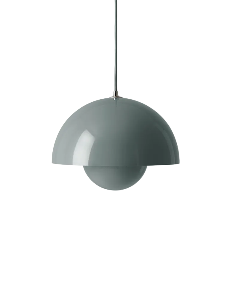 Lampada a sospensione Flowerpot VP2 &Tradition Stone Blue