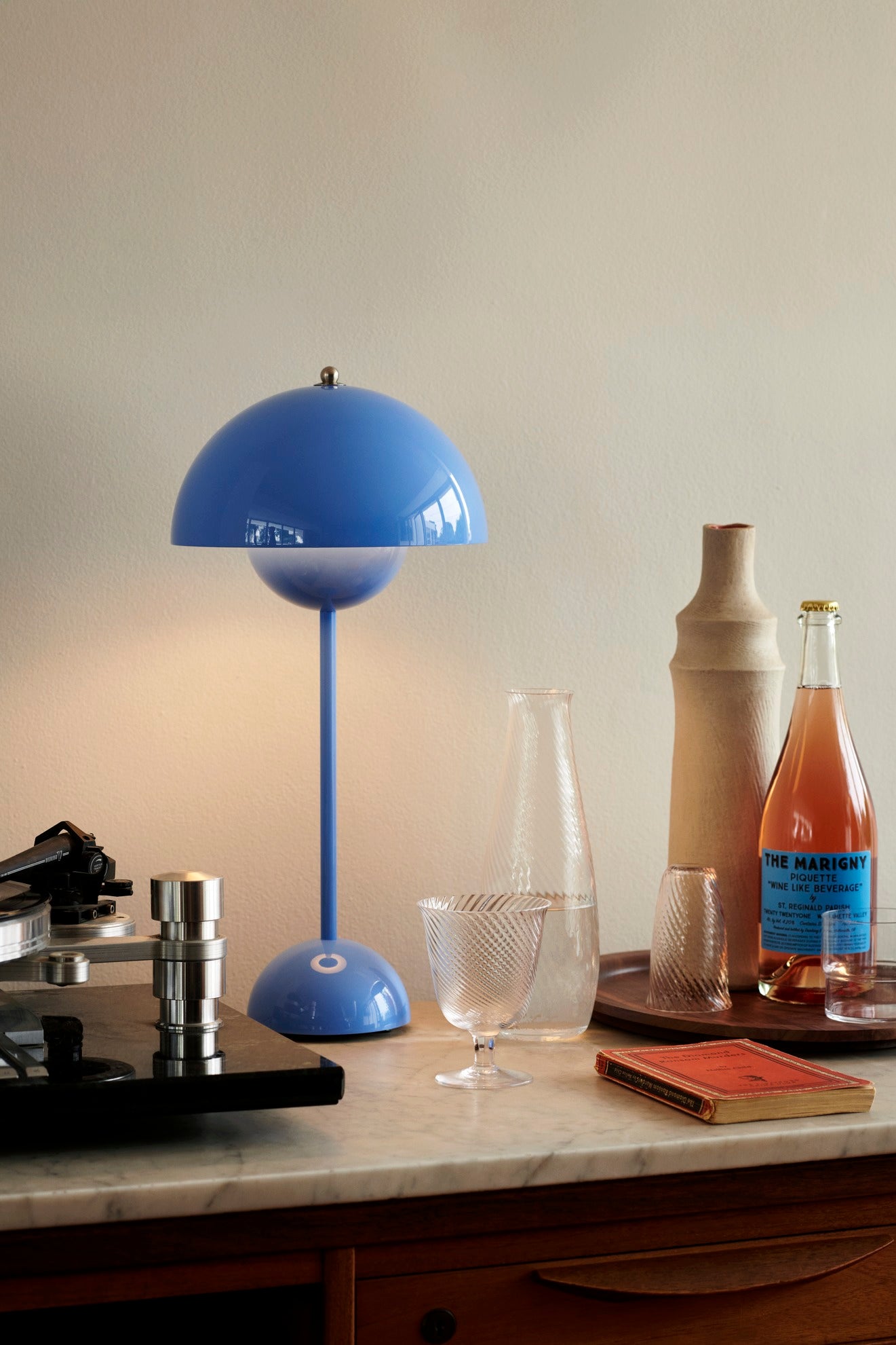 Lampada da tavolo VP3 Flowerpot Swim Blue