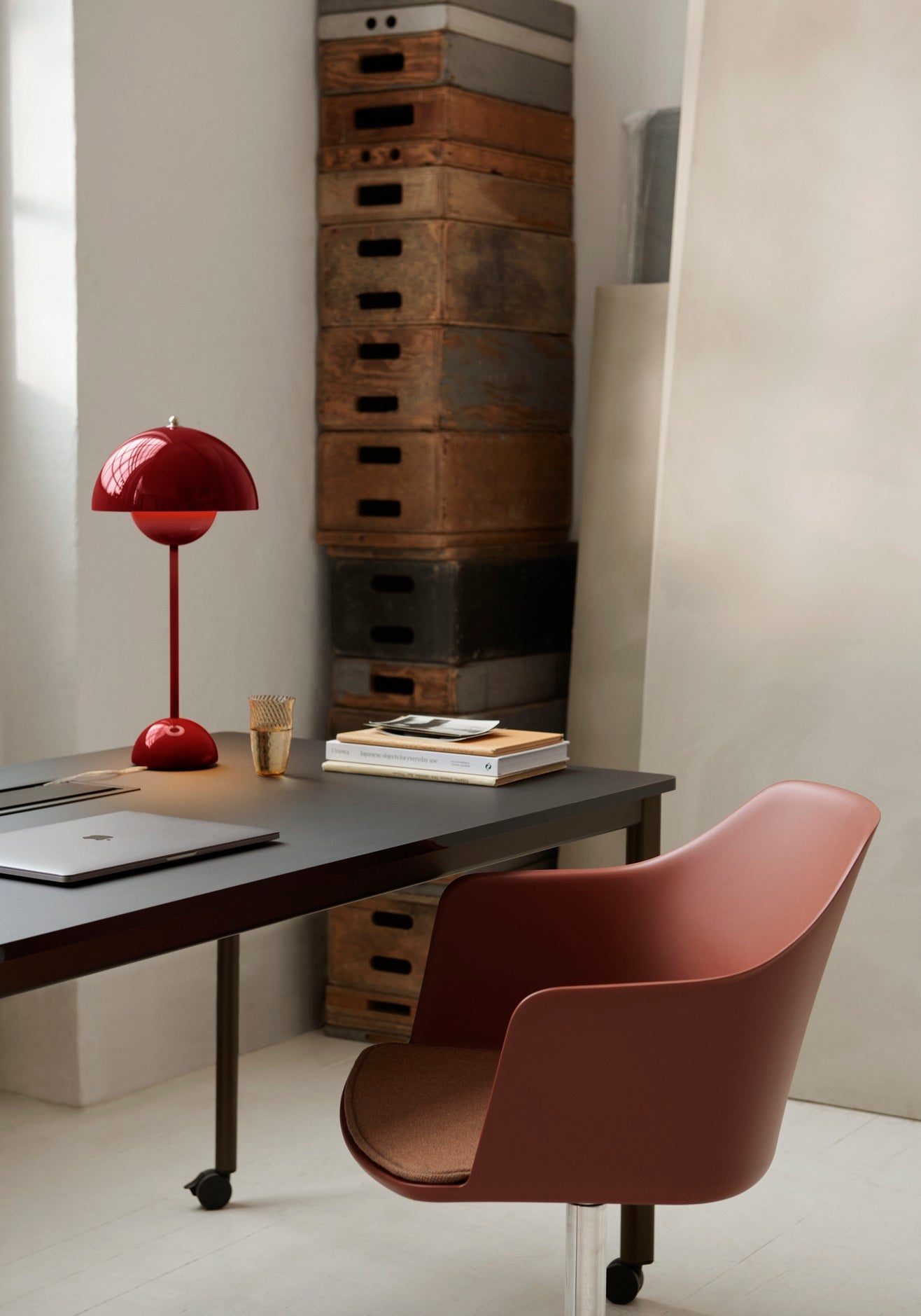 Lampada da tavolo VP3 Flowerpot Vermilion Red