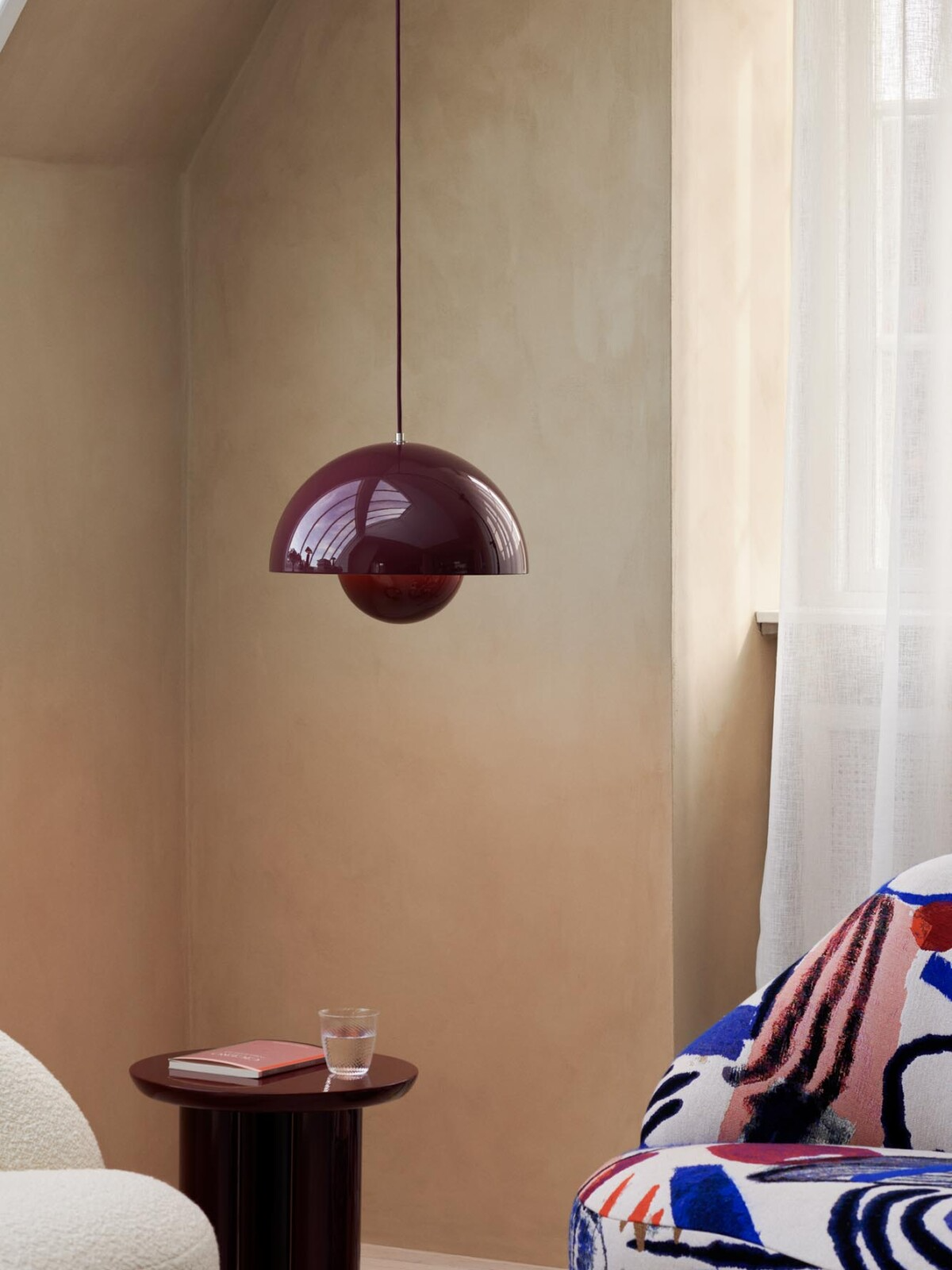 Lampada a sospensione Flowerpot VP7 &Tradition Dark Plum