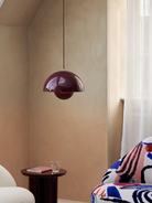 Lampada a sospensione Flowerpot VP7 &Tradition Dark Plum