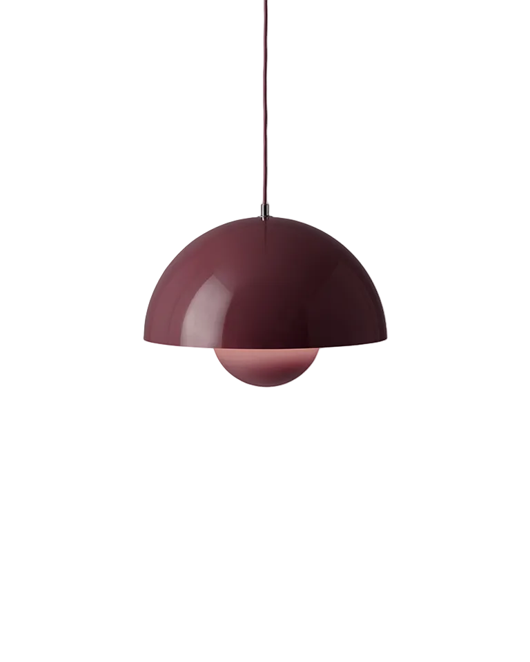 Lampada a sospensione Flowerpot VP7 &Tradition Dark Plum