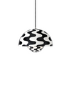 Lampada a sospensione Flowerpot VP7 &Tradition White Black Pattern
