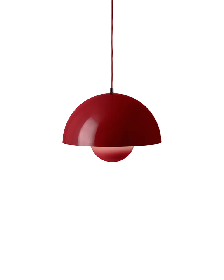 Lampada a sospensione Flowerpot VP7 &Tradition Vermilion Red