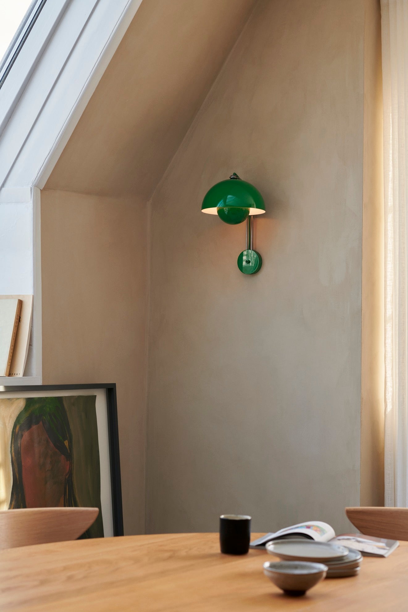 Lampada da muro &Tradition Flowerpot VP8 Signal Green