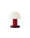 lampada portatile setago in plastica in colorazione maroon grape