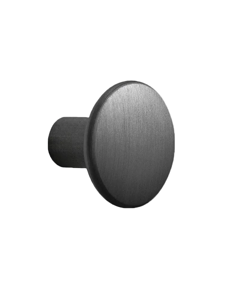 Appendiabiti Muuto Dots Metal in metallo nero misura 3.9 cm