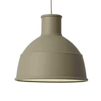 Lampada a sospensione in silicone Unfold Muuto Olive