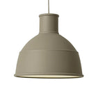 Lampada a sospensione in silicone Unfold Muuto Olive