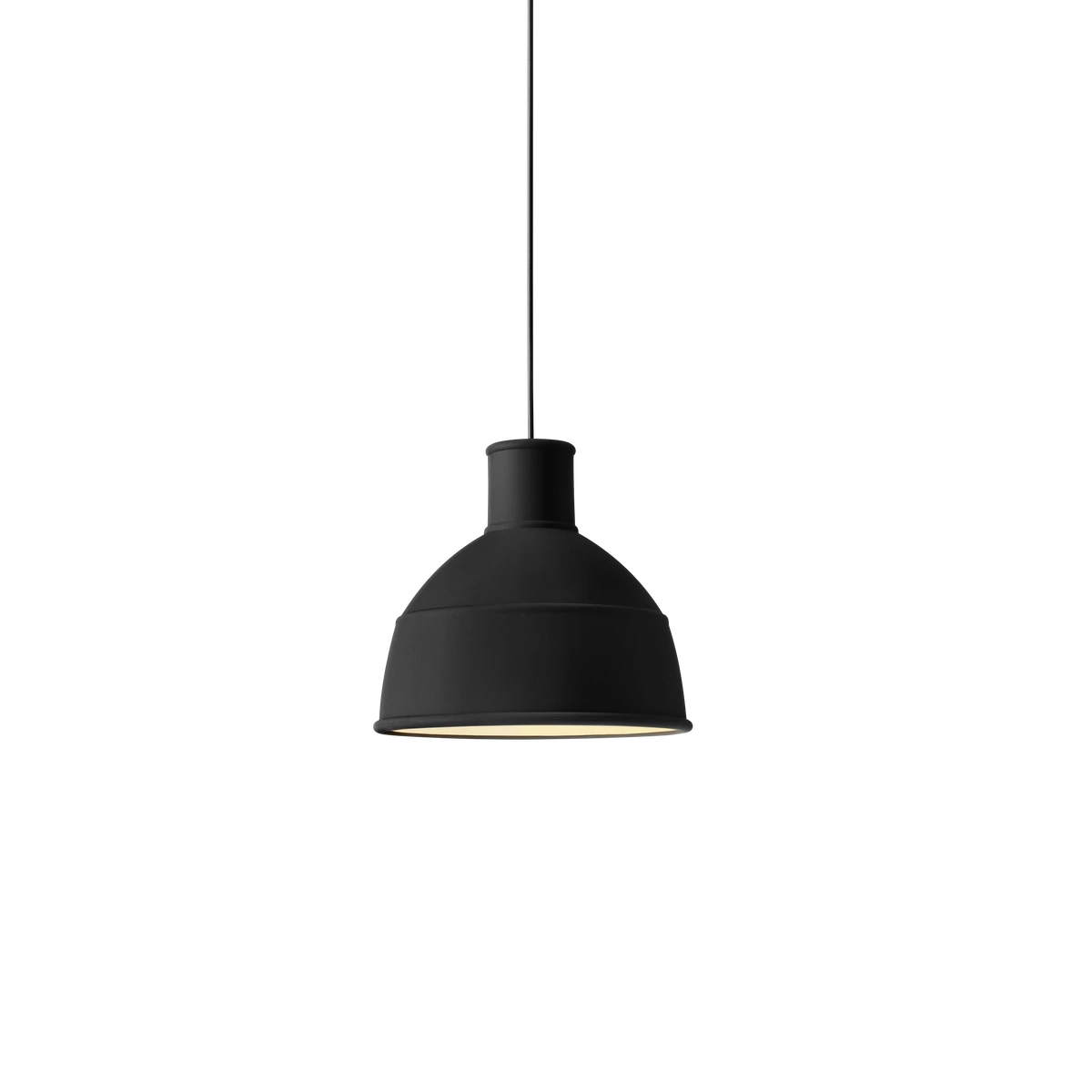 Lampada a sospensione in silicone Unfold Muuto Black